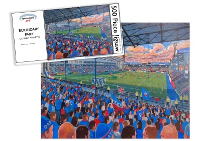 Boundary Park Stadium Fine Art Jigsaw Puzzle - Oldham Athletic FC